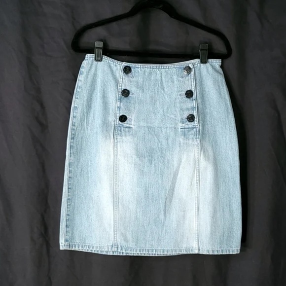 Liz Claiborne Dresses & Skirts - Liz Claiborne Sailor Flap Denim Mini Skirt